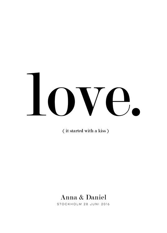 It Started With a Kiss Personal Juliste