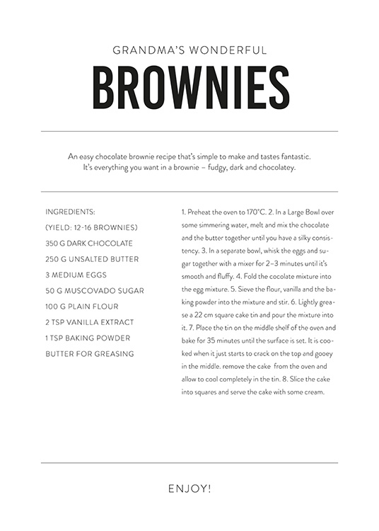 Recipe Personal Juliste