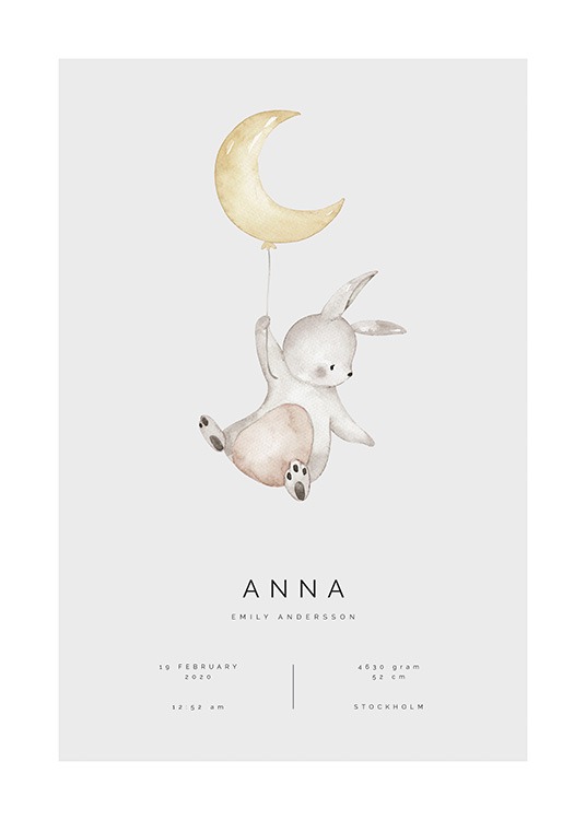 Flying Bunny Personal Juliste