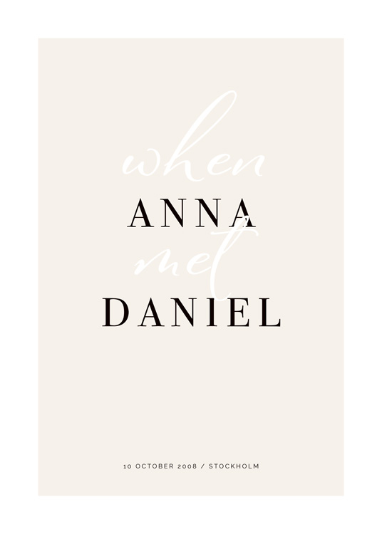 When They Met Personal Juliste