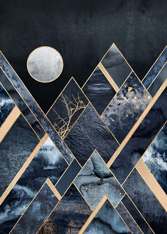 Stormy Mountains Juliste