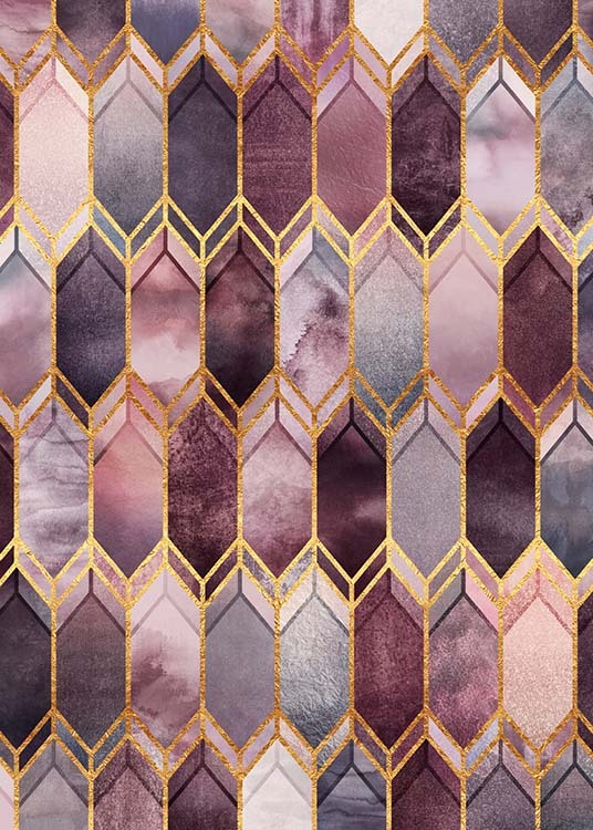 Dreamy Stained Glass Juliste